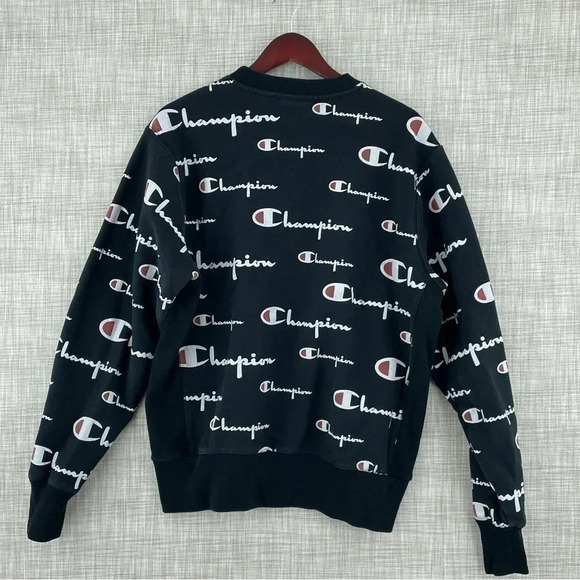 Champion Reverse Weave All over Men's Size Large Long Sleeve Sweat shirt 0100 - Picture 3 of 9